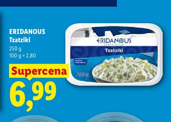 Tzatziki Eridanous promocja w Lidl