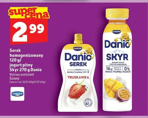 Jogurt pitny Danio Skyr mango-marakuja promocja w TOPAZ