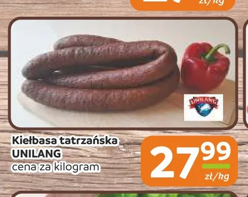 Kiełbasa tatrzańska Unilang promocja w Społem Częstochowa