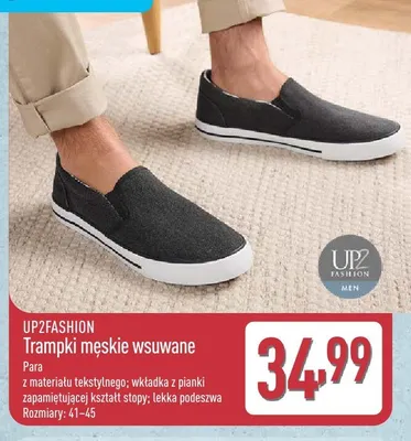 Trampki męskie wsuwane UP2FASHION promocja w Aldi