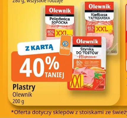 Polędwica sopocka wieprzowa Olewnik XXL promocja w Leclerc