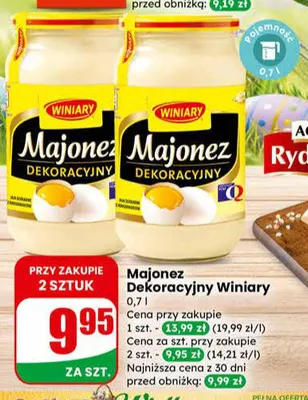 Majonez dekoracyjny promocja w Dino