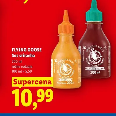 Sos sriracha Mayo Flying Goose promocja w Lidl