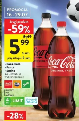 Napój gazowany Sprite promocja w Intermarche