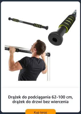 Drążek do podciągania XTREXO 62-100 cm promocja w Amazon