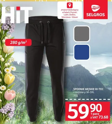 Spodnie męskie Hi-Tec promocja w Selgros