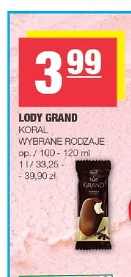 Lody Grand Koral promocja w SPAR