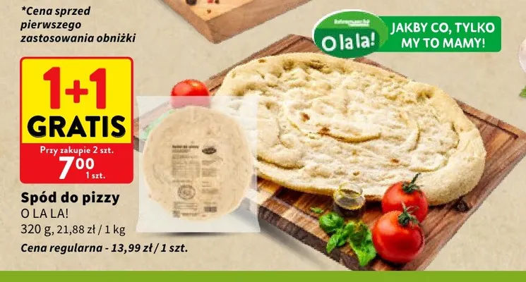 Spód do pizzy O la la! promocja w Intermarche