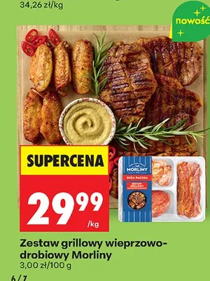Zestaw grillowy wieprzowo-drobiowy Morliny promocja w Biedronka