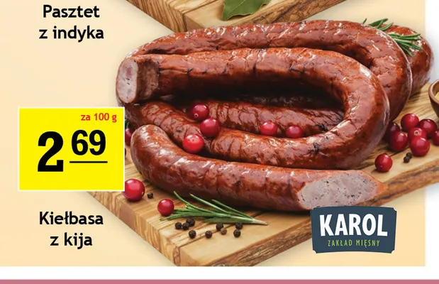 Kiełbasa z kija Karol promocja w Gram Market