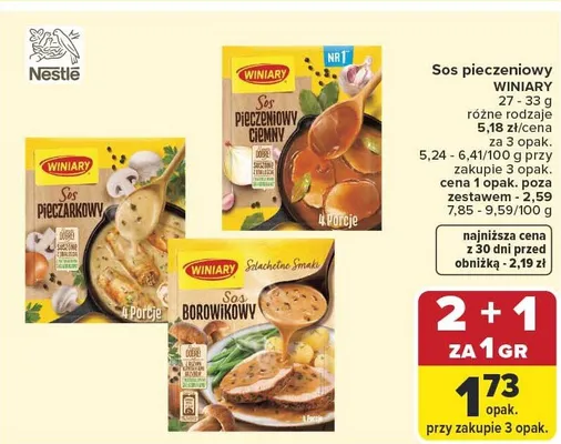 Sos pieczarkowy Winiary promocja w Carrefour
