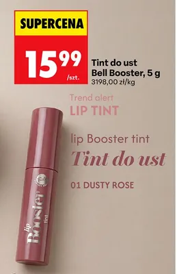 Tint do ust Bell Booster 01 Dusty Rose promocja w Biedronka