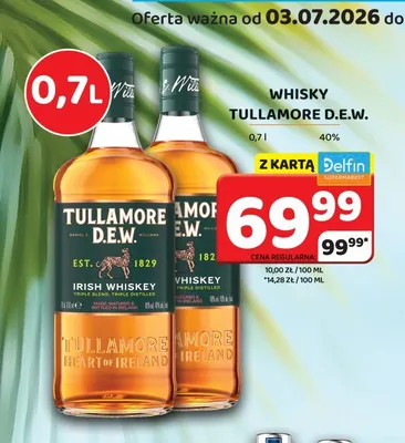 Whisky Tullamore D.E.W. promocja w Delfin