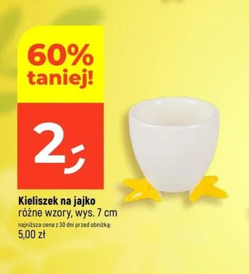 Kieliszek na jajko różne wzory promocja w Dealz