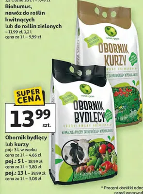 Obornik bydlęcy lub kurzy promocja w Auchan
