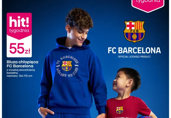 Bluza chłopięca FC Barcelona promocja w Pepco