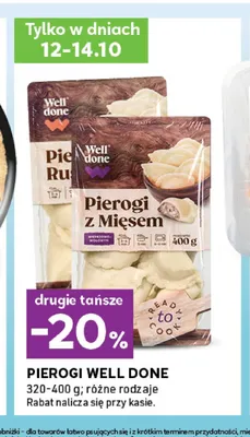 Pierogi ruskie Well Done promocja w Stokrotka