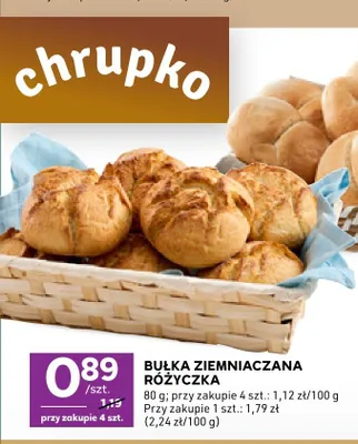 Bułka ziemniaczana Różyczka promocja w Stokrotka