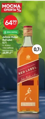 Whisky Johnnie Walker Red Label promocja w Żabka