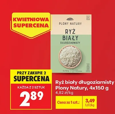 Ryż biały długoziarnisty 4x150g promocja w Biedronka