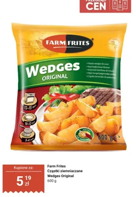 Cząstki ziemniaczane Farm Frites Wedges Original promocja w Dino