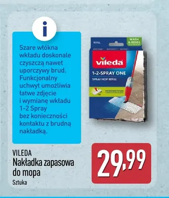 Nakładka zapasowa do mopa Vileda promocja w Aldi