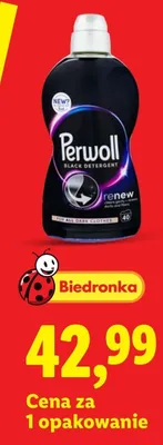 Płyn do prania ciemnych tkanin Perwoll Renew Black promocja w Lidl