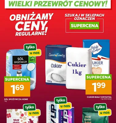 Sól spożywcza warzona jodowana Home Food promocja w Stokrotka