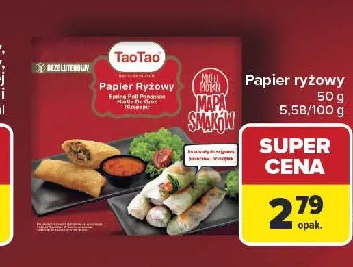 Papier ryżowy TaoTao promocja w Carrefour