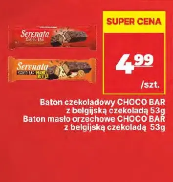 Baton masło orzechowe Choco Bar z belgijską czekoladą Serenata promocja w API Market