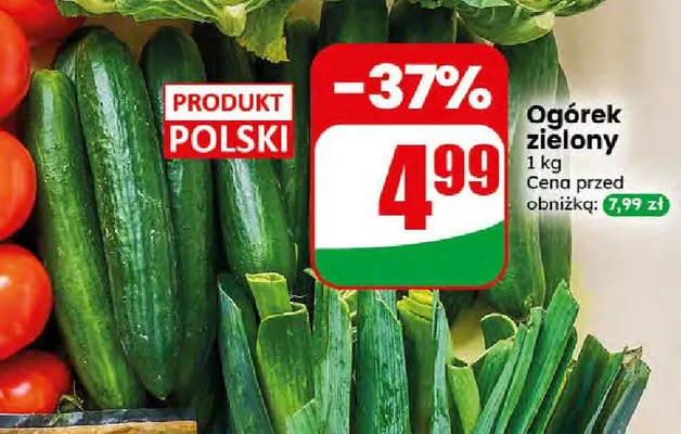 Ogórek zielony promocja w Dino