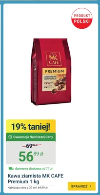 Kawa ziarnista MK CAFE Premium promocja w ERLI