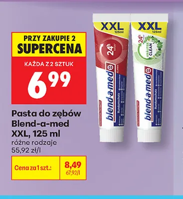 Pasta do zębów Blend-a-med XXL promocja w Biedronka