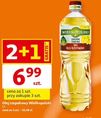 Olej rzepakowy Wielkopolski promocja w Auchan