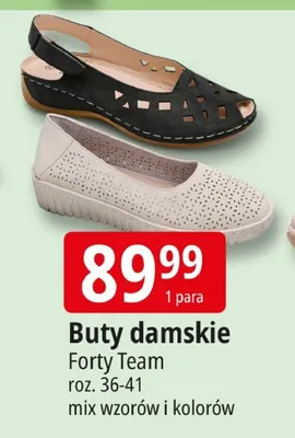 Buty damskie roz. 36-41 mix wzorów i kolorów promocja w Leclerc