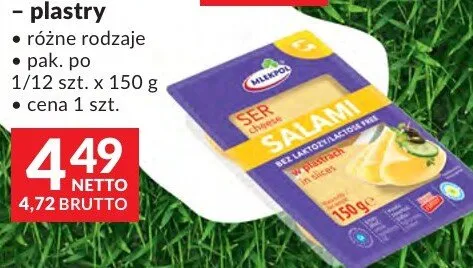 Ser żółty - plastry różne rodzaje promocja w Makro