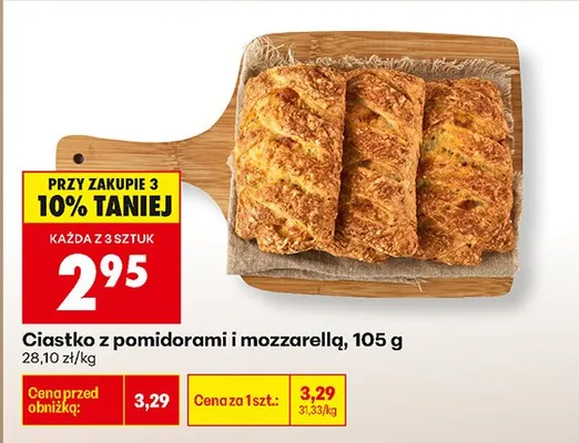 Ciastko z pomidorami i mozzarellą promocja w Biedronka