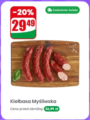 Kiełbasa Myśliwska promocja w Dino