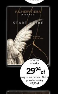 Książka Start a Fire P.S. Herytiera promocja w Empik