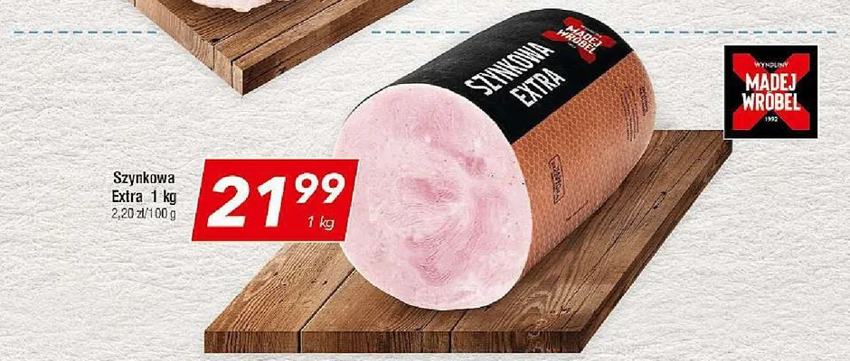 Szynkowa Extra Madej Wróbel promocja w LEWIATAN