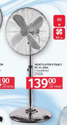Wentylator stojący PC-VL 3064 promocja w Selgros