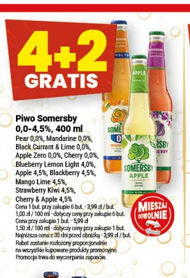 Piwo bezalkoholowe Somersby Cherry promocja w Twój Market