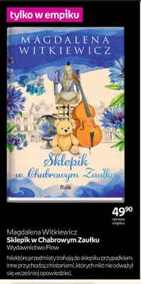 Książka Sklepik w Chabrowym Zaułku Magdalena Witkiewicz promocja w Empik