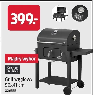 Grill węglowy Burns&Barkles 56x41cm 026555 promocja w Jula