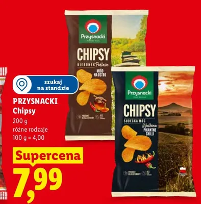 Chipsy Przysnacki Miód na ostro promocja w Lidl