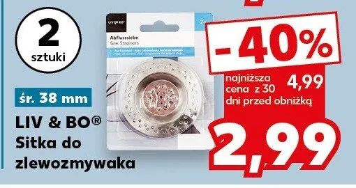 Sitka do zlewozmywaka 2 szt., 38 mm promocja w Kaufland