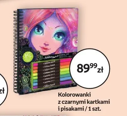 Kolorowanka z czarnymi kartkami i pisakami promocja w Empik