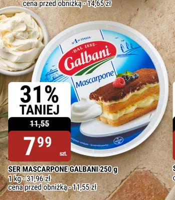 Ser mascarpone Galbani promocja w bi1