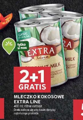 Mleczko kokosowe Extra Line promocja w Stokrotka