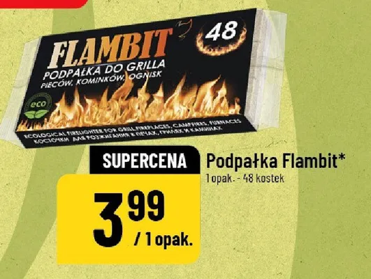 Podpałka Flambit 48 kostek promocja w POLOmarket
